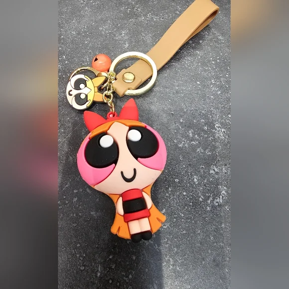 Power Puffs Character Keychain Powerpuff Girl NWOT - Picture 2 of 8